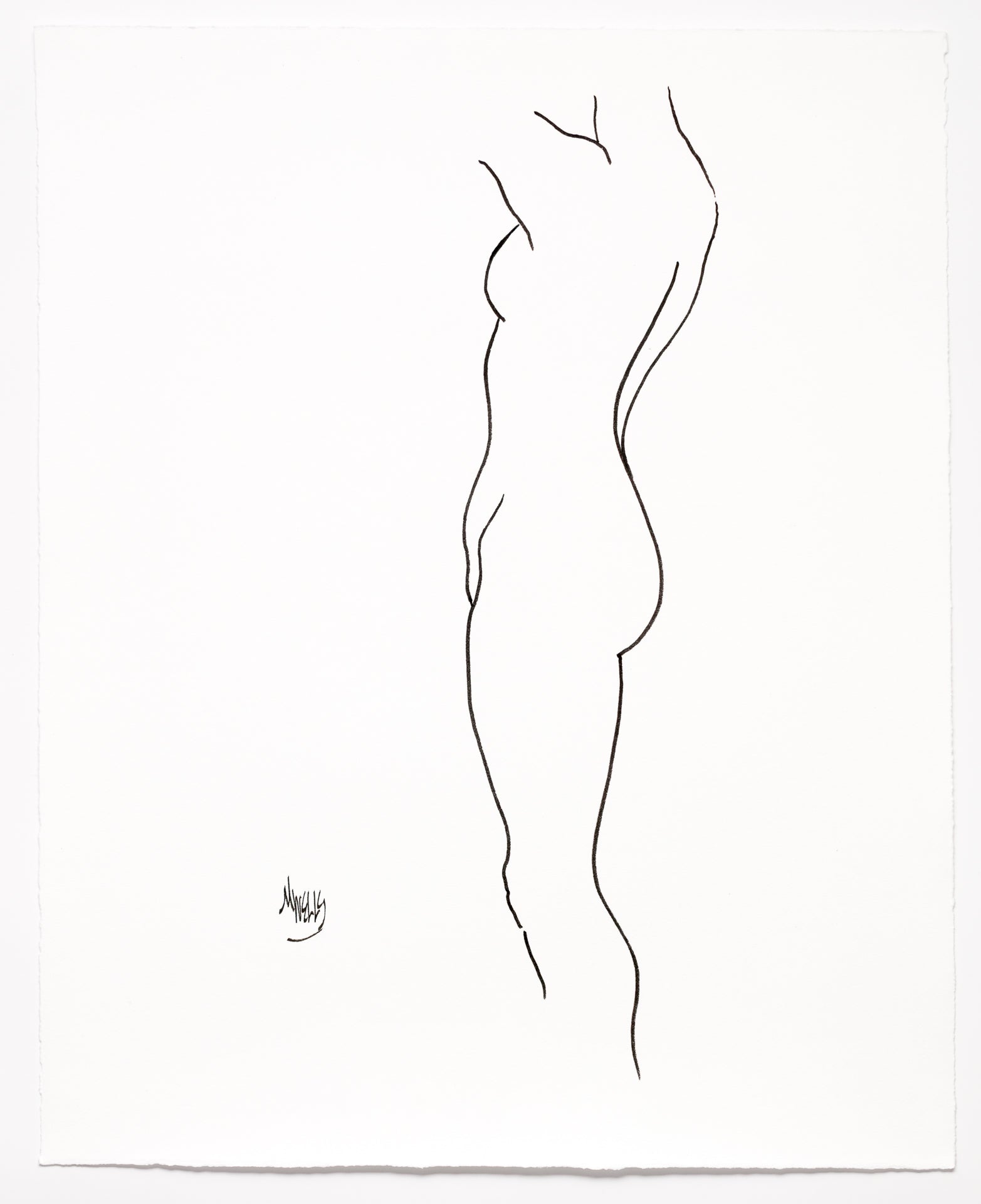 Original Line Drawing “My Forever Friend” 20" x 16.5" Ltd Ed. by Marilyn Wells