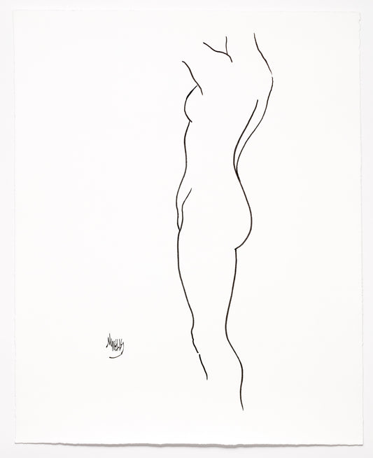 Original Line Drawing “My Forever Friend” 20" x 16.5" Ltd Ed. by Marilyn Wells
