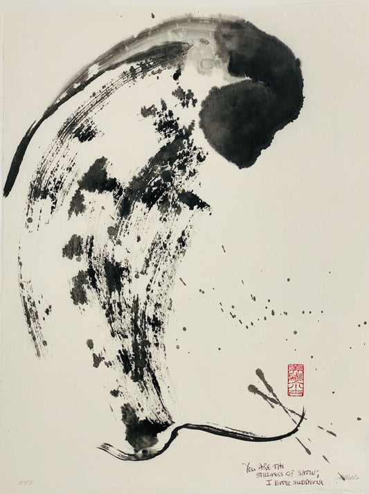 Abstract sumi e Original “Suddenly” by Marilyn Wells