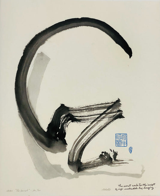 Abstract sumi e Original “The Secret” by Marilyn Wells