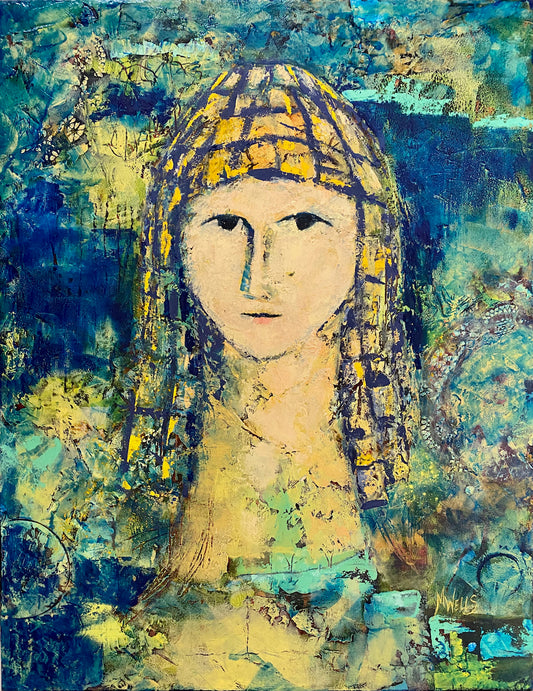 Goddess Painting "We Drink Life Together" by Marilyn Wells