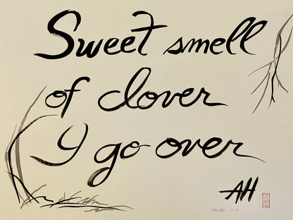 Haiku Calligraphy by Marilyn Wells Custom Order