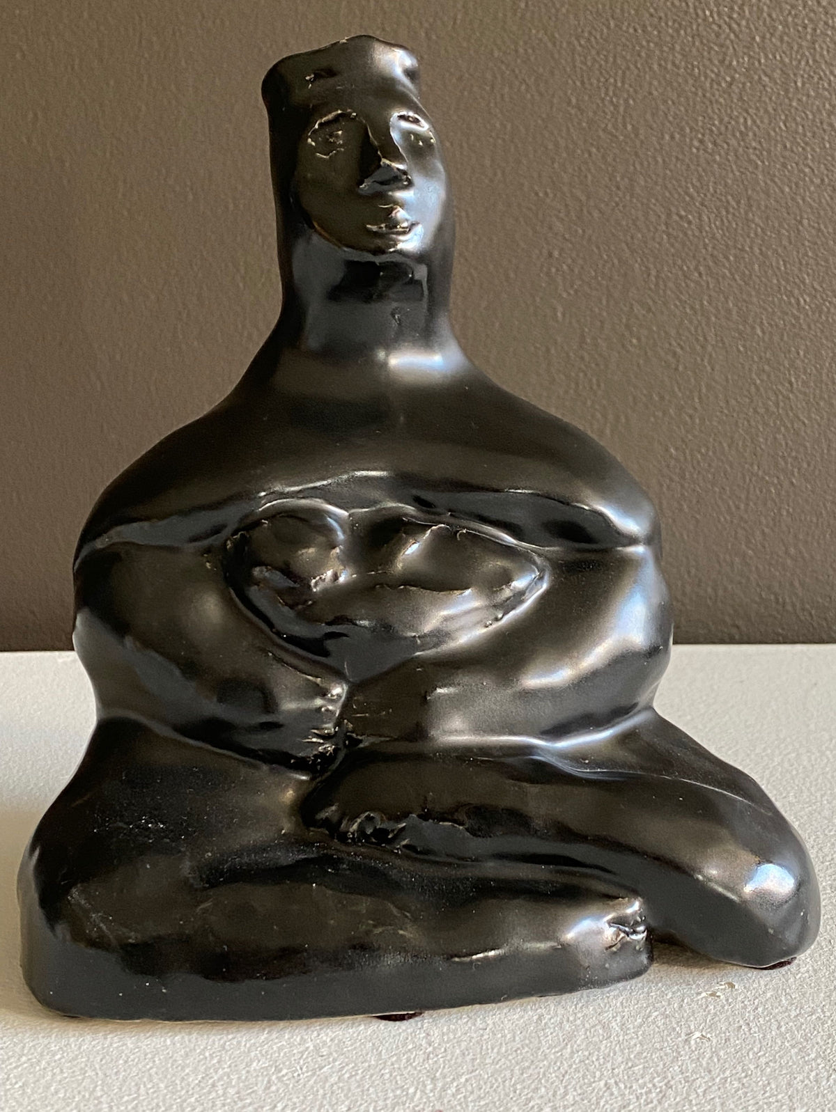 Sumi e Sculpture, Zen style, “Meditating Madonna”- by Marilyn Wells